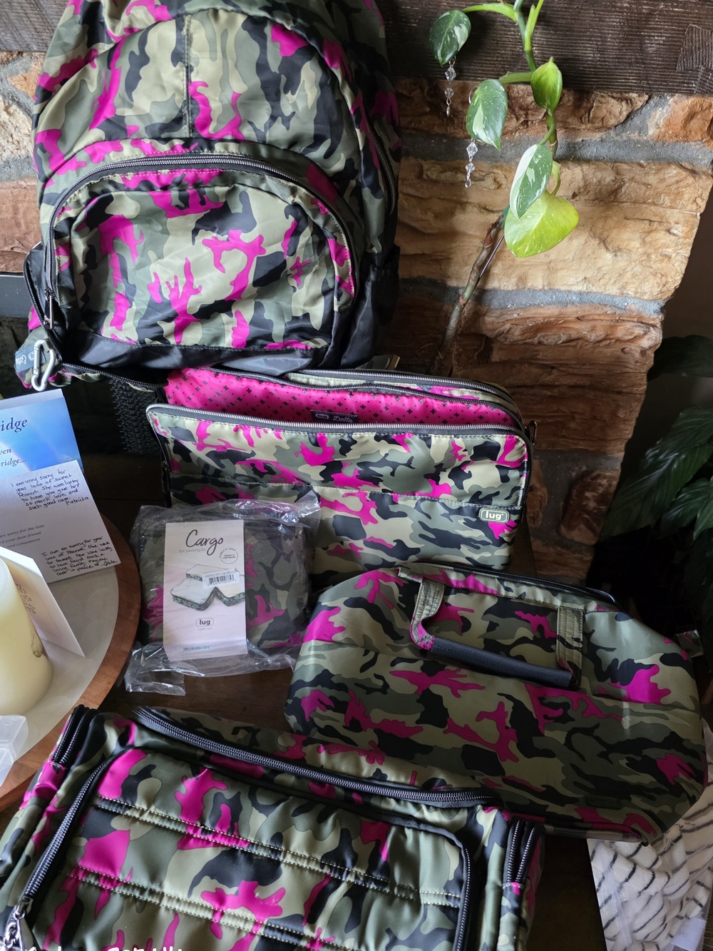 Lug CAMO ORCHID Travel Bag Set